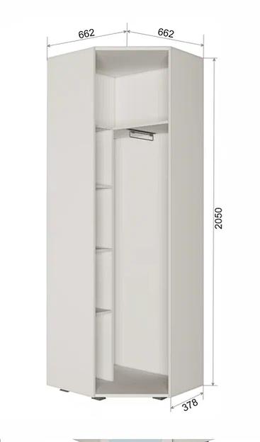 Шкаф угловой с зеркалом «Пайн» арт.ПП7 ОПТ фото 2