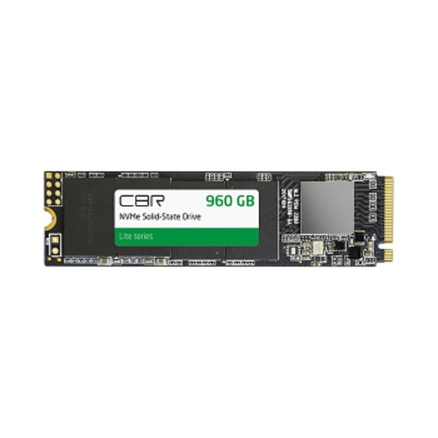 CBR SSD-960GB-M.2-LT22, Внутренний SSD-накопитель, серия "Lite", 960 GB, M.2 2280, PCIe 3.0 x4, NVMe 1.3, SM2263XT, 3D TLC NAND, R/W speed up to 2300/1800 MB/s, TBW (TB) 480 фото 1