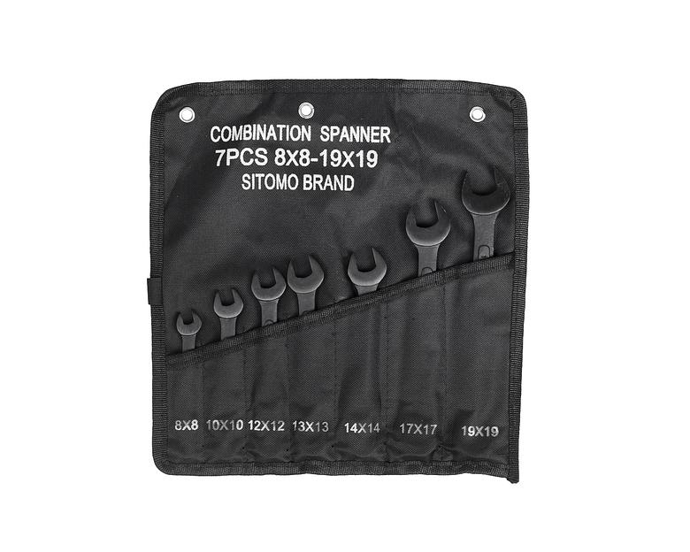 Набор ключей комбиниров. 7шт. (8-19) SIT с поверкой фото 2