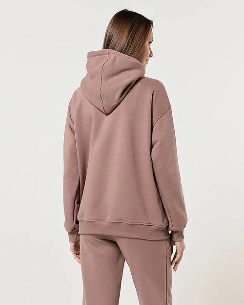 Толстовка женская коричневая № 107 фото 2