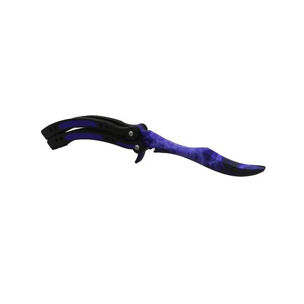 Игрушечный нож-бабочка CS GO «Волны Сапфир» ОПТ фото 1