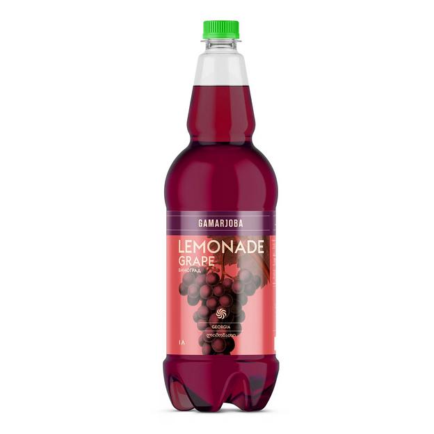 Лимонад «Gamarjoba» виноград 1.0 л ПЭТ, опт фото 1