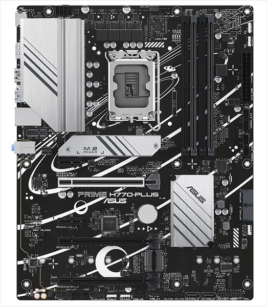 Материнская плата ASUS PRIME H770-PLUS, LGA1700, H770, 4*DDR5, HDMI+DP, 4xSATA3 + RAID, M2, Audio, Gb LAN, USB 3.2, USB 2.0, ATX; 90MB1EE0-M0EAY0 (PRIME H770-PLUS) фото 1