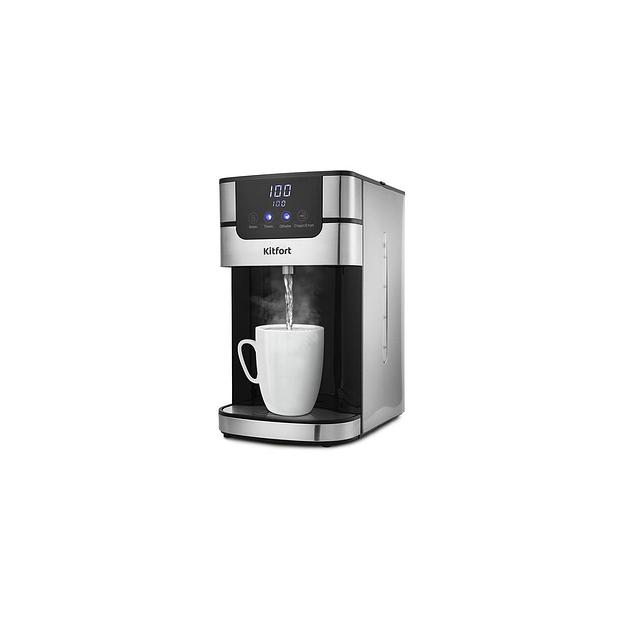 Термопот KitFort КТ-2501, черный и серебристый фото 1