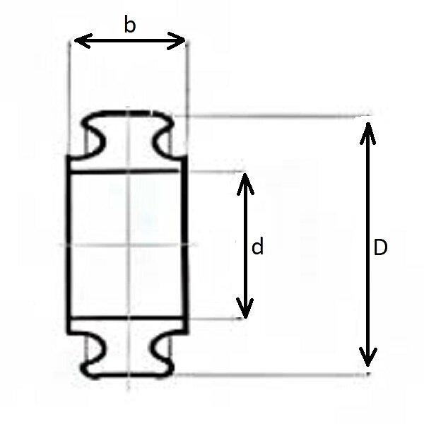 Конвейерные ролики амортизирующие, внешний диаметр 108 мм фото 3
