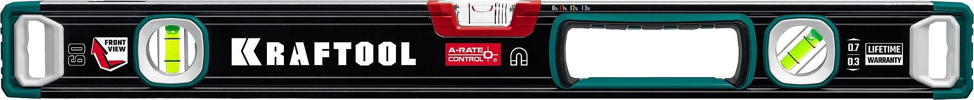 KRAFTOOL A-RATE CONTROL, 600 мм, точность 0.3 мм/м, с зеркальным глазком, сверхпрочный магнитный уровень (34988-60) фото 10