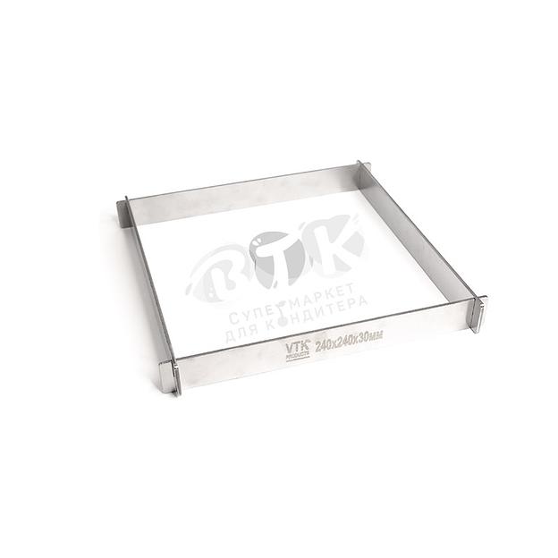 Рамка для конфет и шоколада 240х240х30 мм нержавеющая сталь фото 1