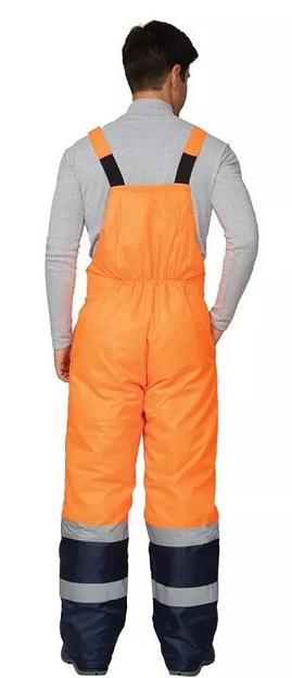 Костюм мужской утеплённый сигнальный с водоотталкивающей пропиткой 3 класса сигнальной защиты ОПТ фото 4