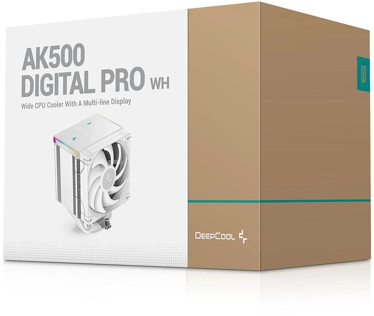 Устройство охлаждения(кулер) Deepcool AK500 Digital Pro ARGB Soc-AM5/AM4/1200/1700/1851 белый 4-pin 25dB Al+Cu LCD 240W 1346gr Ret (R-AK500-WHAPMN-G) фото 10