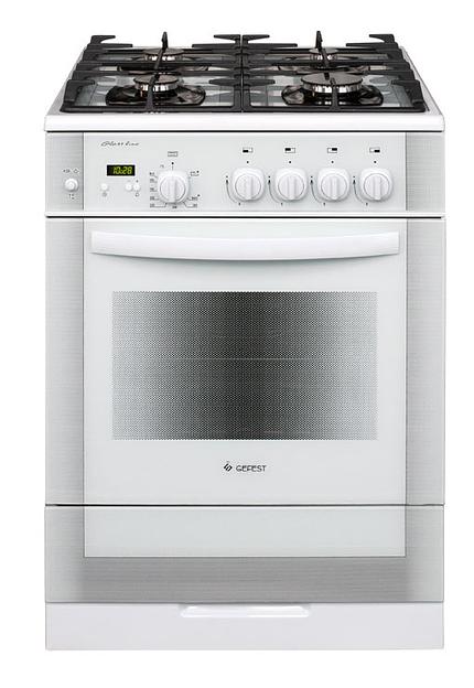 Плита Газовая Gefest ПГ 6500-03 0042 белый реш.чугун фото 1
