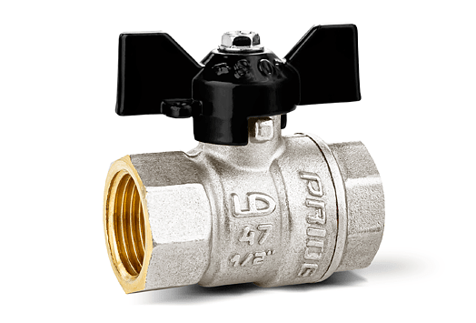 Кран шаровой латунный LD Pride Ду32 Ру25 м-м фото 1