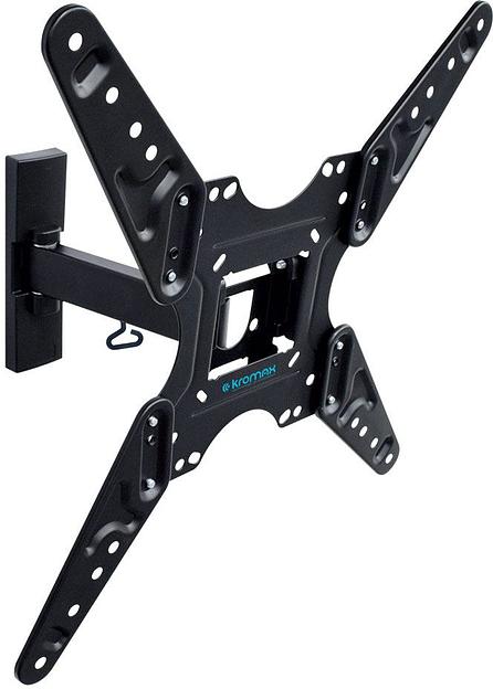 Кронштейн для телевизора Kromax OPTIMA-413 серый 20"-55" макс.30кг настенный поворотно-выдвижной и наклонный фото 1