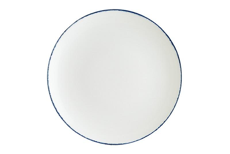 Тарелка d=170 мм. Ретро синий край, форма Гурмэ /1/12/ фото 1