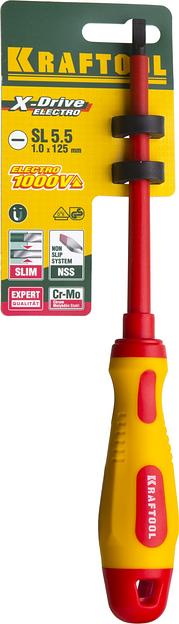 KRAFTOOL SL5.5 х 125 мм, высоковольтная отвертка (250083-5.5-125) фото 3