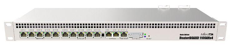 Роутер MikroTik RB1100AHX4 (RB1100X4) 10/100/1000BASE-TX серый фото 1