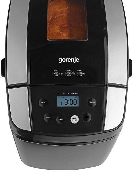 Хлебопечь Gorenje BM1210BK 800Вт черный/серебристый фото 2