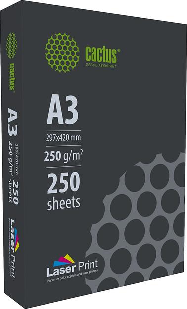 Бумага Cactus CS-LPA3250250 A3/250г/м2/250л./белый для лазерной печати фото 1