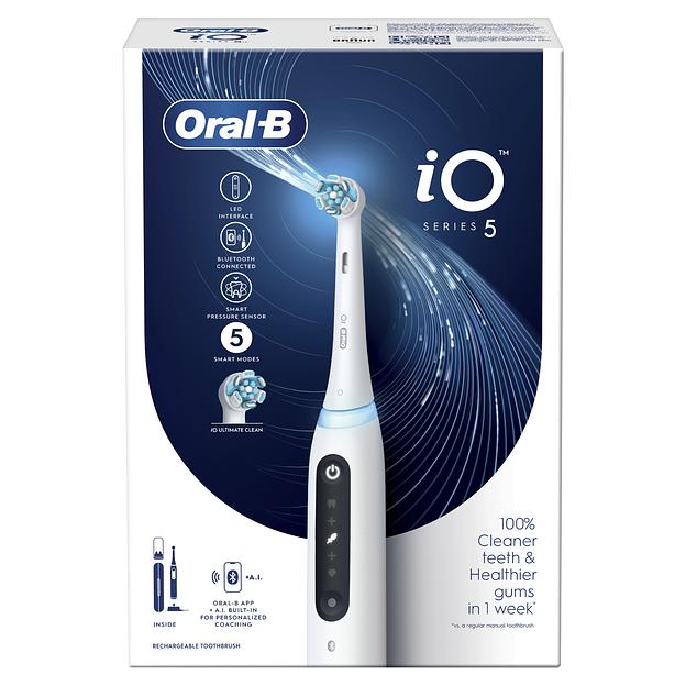 Зубная щетка электрическая Oral-B iO Series 5 iOG5.1A6.1WT белый фото 3