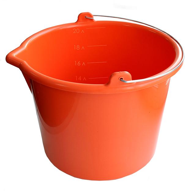 Ведро DECOR PROFI для красок и сухих смесей 12л, ударопрочное фото 1