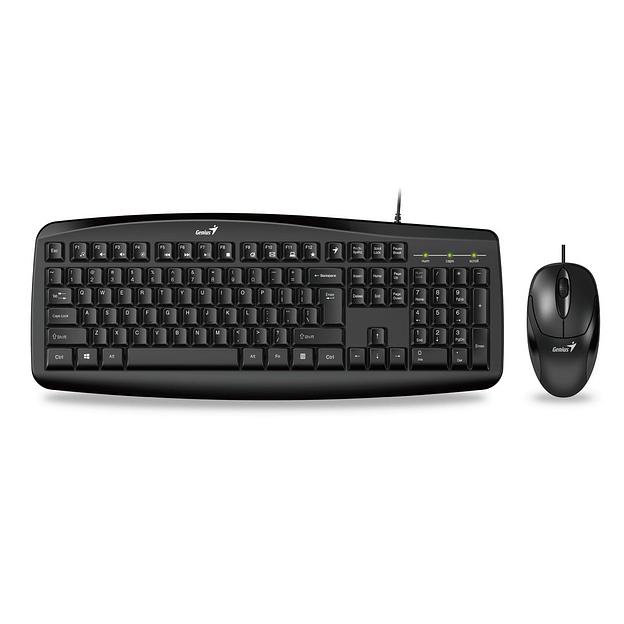 Комплект Genius Smart KM-200 [31330003402] (KB-200 + XScroll V3), черный, 115 клавиш с защитой от воды, мышь оптическая, 3 кнопки, USB фото 2