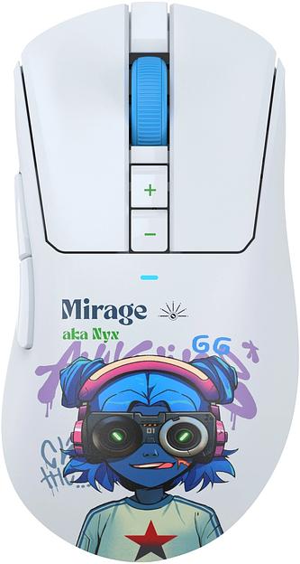 Мышь A4Tech Bloody R73 Pro белый/рисунок оптическая 26000dpi беспров. USB-C 7but (R73 PRO NYX MIRAGE) фото 1