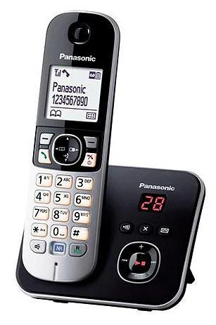 Р/Телефон Dect Panasonic KX-TG6821RUB черный автооветчик АОН фото 1