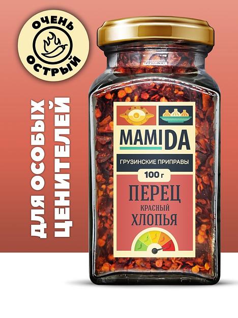 Перец красный острый чили MamiDA хлопья 100 г фото 1