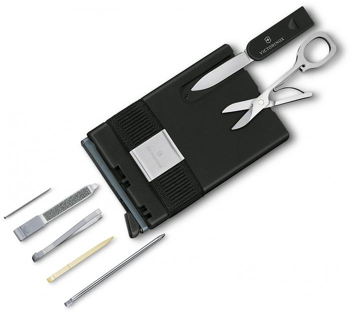 Швейцарская карта Victorinox Smart Card Wallet Sharp (0.7250.36) серый коробка подарочная фото 5