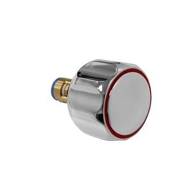 Кран-букса керамическая маховик Астро хром для Российских смесителей фото 1