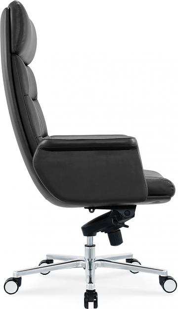 Кресло руководителя Cactus CS-LBK-AMSTERDAM кожа крестов. алюминий фото 3