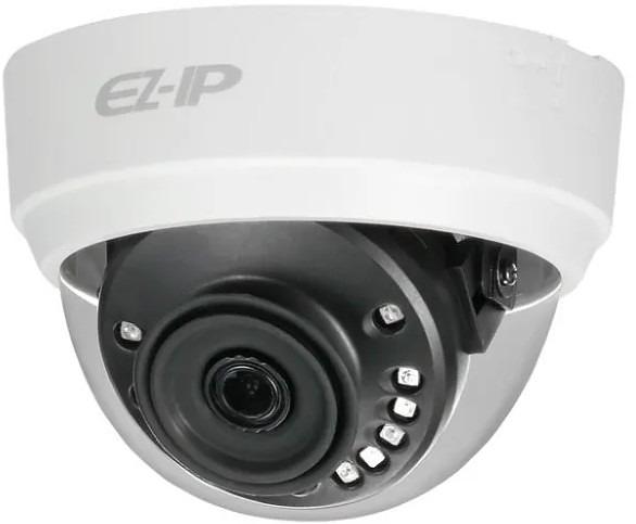 EZ-IP Видеокамера IP купольная, 1/2.7" 2 Мп КМОП @ 25 к/с, 20м ИК, 0.01 Лк @F2.0, объектив 3.6 мм, DWDR, 3D DNR, H.265+/H.265/H.264/H.264+, 2 потока, Детекция движения, -40~+60°C (EZ-IPC-D1B20P-0360B) фото 1