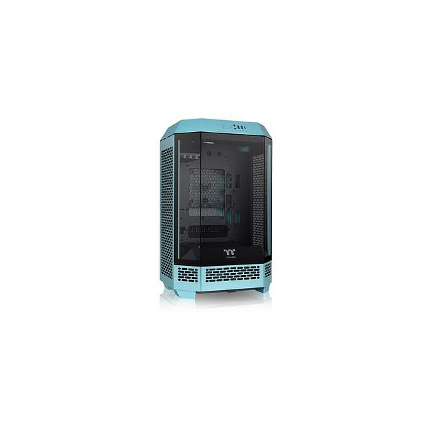 Корпус mATX Thermaltake The Tower 300 Turquoise, Micro-Tower, без БП, голубой [ca-1y4-00sbwn-00] фото 1