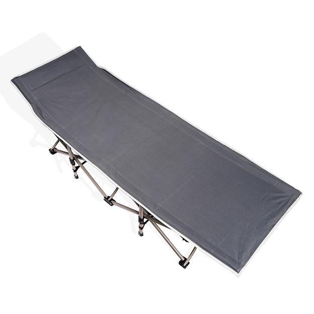 Туристический складной лежак серый LEZS-1000 фото 2