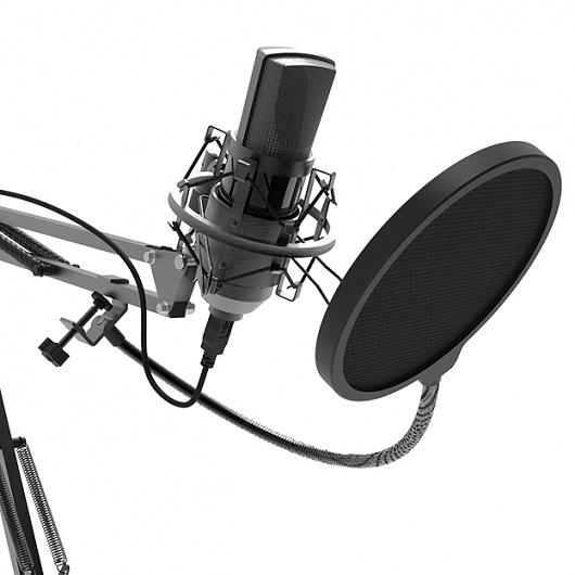 Микрофон проводной Ritmix RDM-180 2.5м черный фото 3