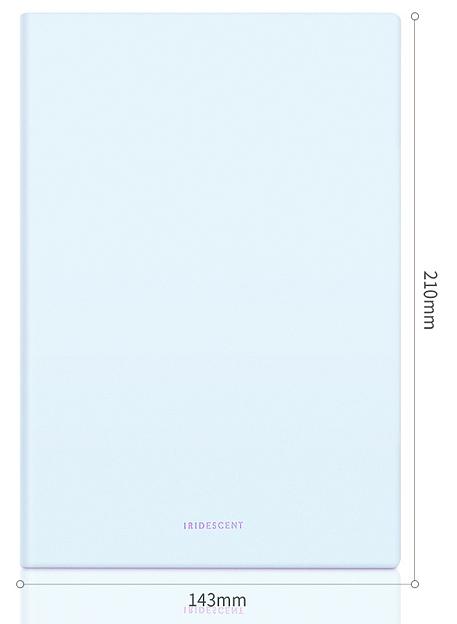 Блокнот Deli EN140LBLUE A5 210х143мм искусст. кожа 96л линейка мягкая обложка голубой фото 3