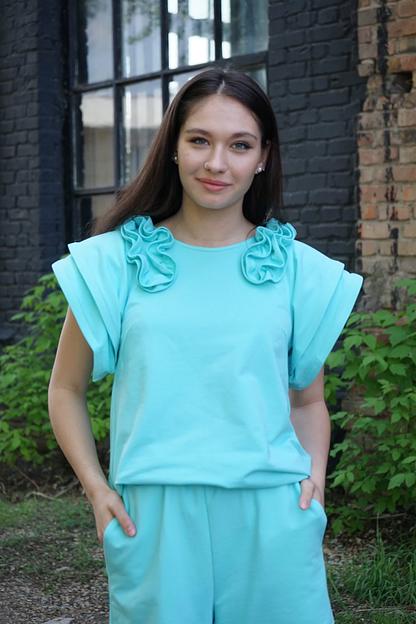 Комплект одежды женский Verenika «Волна» бирюза 44 ОПТ фото 2