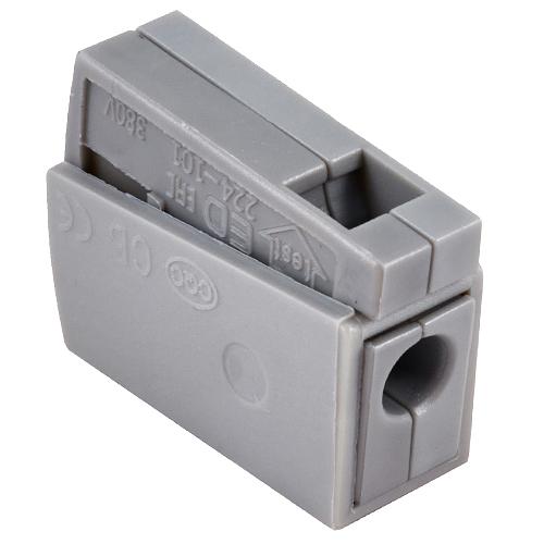 Клемма соединительная 1-контактная Elеctrodeel для ламп ED 224-101-b6, сечение 0,5-2,5 мм2, 24А/380В (упаковка 6 штук) фото 2