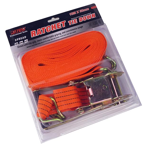 Стяжной Ремень С Крюками (50мм, 5т, 10м) RC-5t-50-10 фото 2