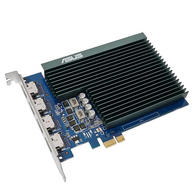 Видеокарта Asus PCI-E GT730-4H-SL-2GD5 NVIDIA GeForce GT 730 2048Mb 128 DDR5 700/1100 DVIx1 HDMIx1 CRTx1 HDCP Ret фото 3