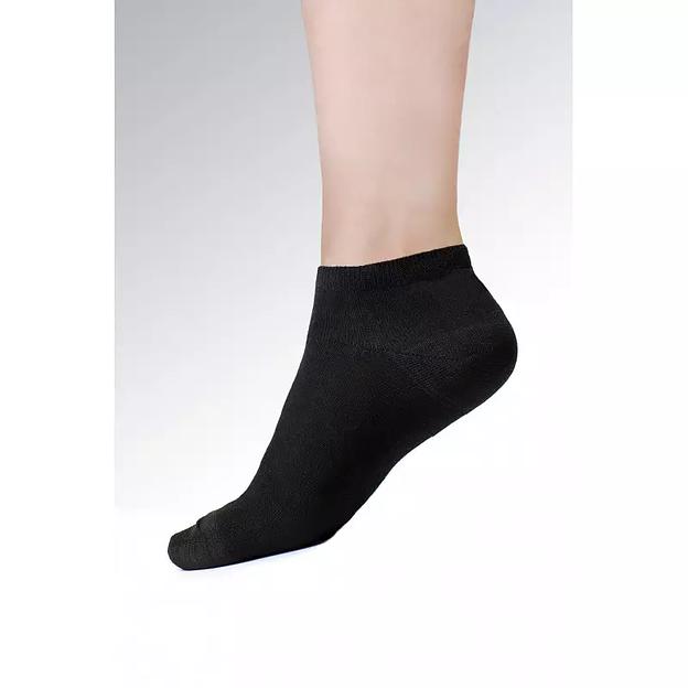 Носки Женские 10 пар укороченные спорт «Чёрные» ОПТ фото 1