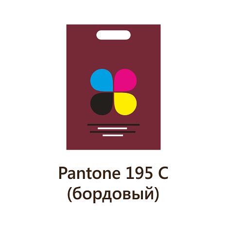 Услуга печати на пакетах ПВД, бордовые 40х50 мм, упаковка (1000 шт) фото 1