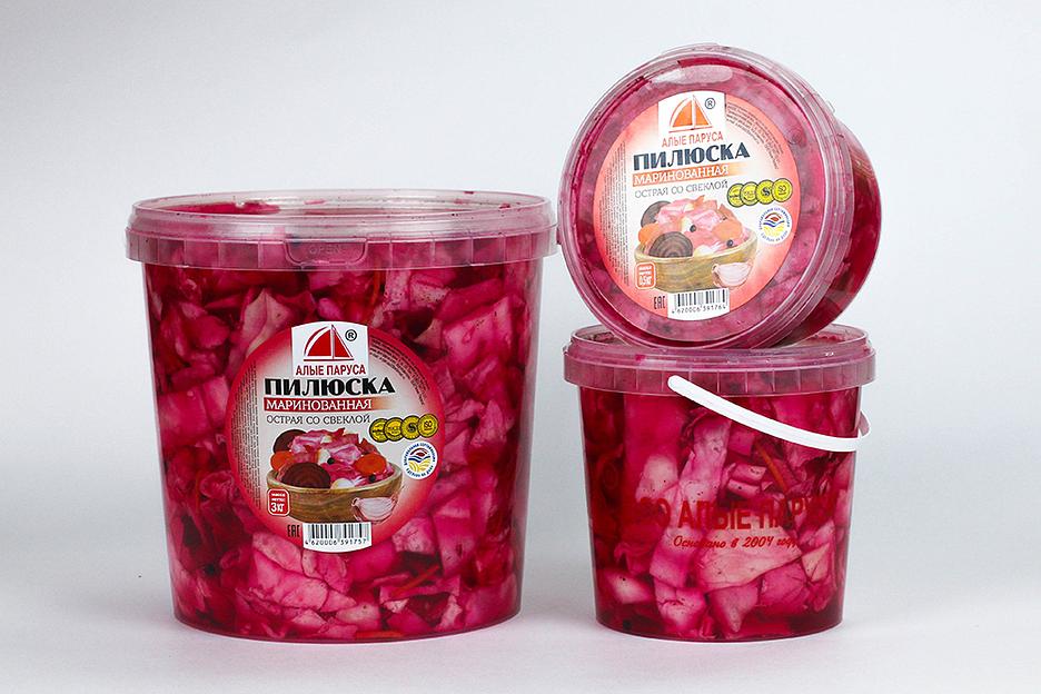 Пилюска маринованная острая со свеклой ОПТ фото 1