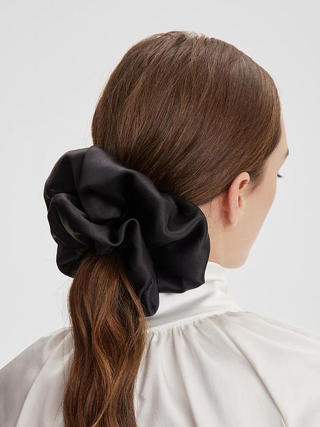 Набор шёлковых резинок Grande Amore «Black Shine» ОПТ фото 1