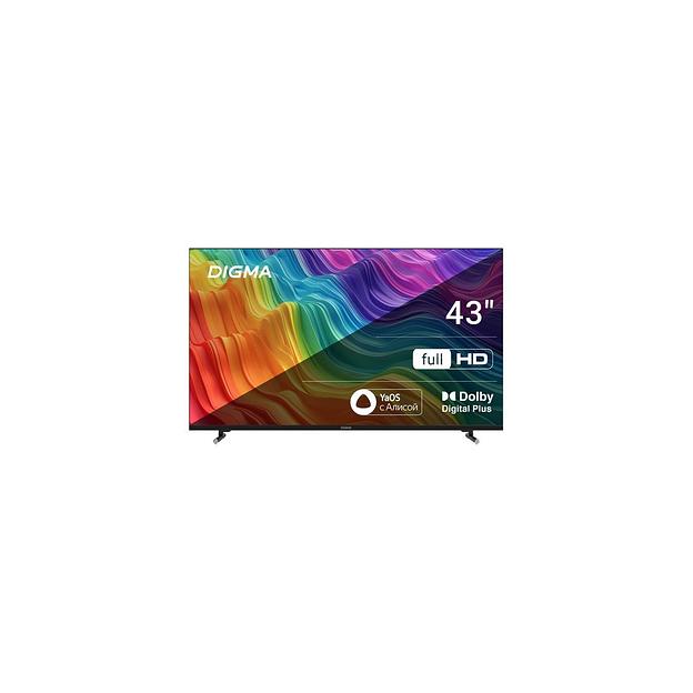 43" Телевизор Digma DM-LED43SBB33, FULL HD, черный, СМАРТ ТВ, YaOS фото 1