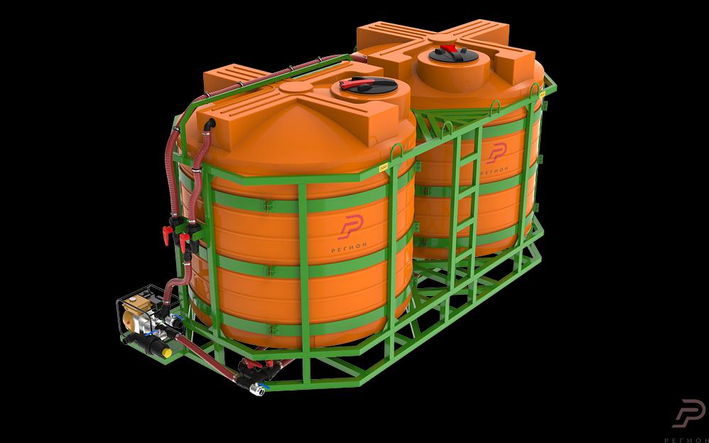 Транспортная емкость «Кассета» Super 2.0 с мотопомпой 6000х1S2 фото 1