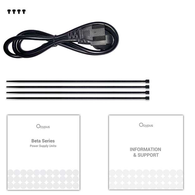 Блок питания 500W Ocypus Beta P500 BK (ATX, APFC, 20+4 pin, 120mm fan, PCI-E 6+2Px2, 3xSATA) (Beta-P500-N1HDBK024X-EU) фото 6