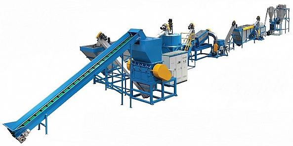 Линия для измельчения и отмывки ПЭТ-тары фото 1