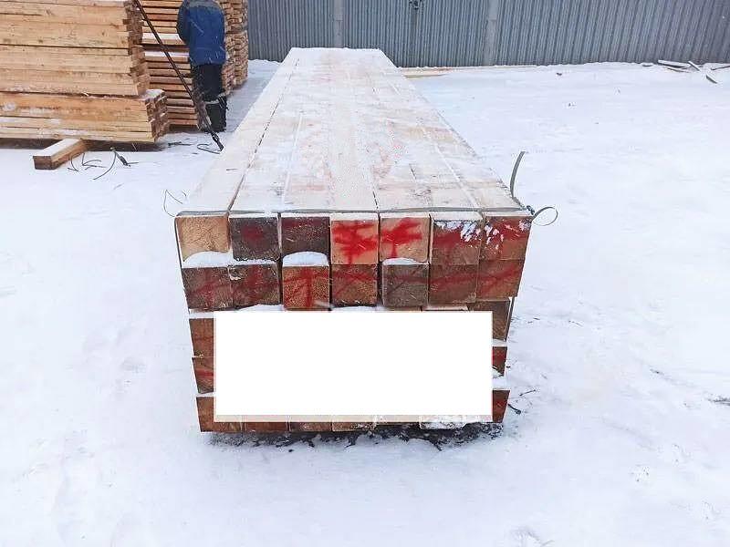 Брус 200х200х6000 мм обрезной фото 1