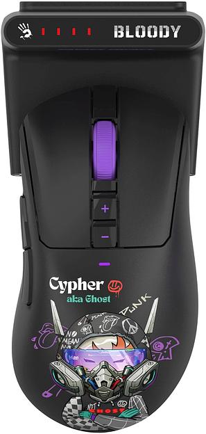 Мышь A4Tech Bloody R73 Ultra Duo черный/рисунок оптическая 20000dpi беспров. USB-C 7but (R73 ULTRA DUO CYPHER GHOST) фото 10