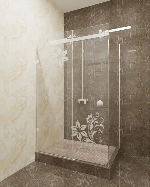 Душевое ограждение КазСтекло КС-120КО с узором фото 1